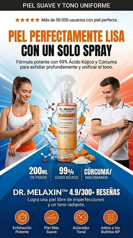 EXFOLIANTE DR. MELAXIN PEEL SHOT (Kojic Acid + Turmeric Spray)